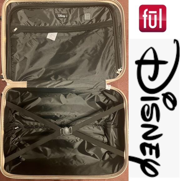 Ful Disney Minnie Mouse Gold Hard sided Luggage 21”& 25”-NWT - Picture 4 of 4